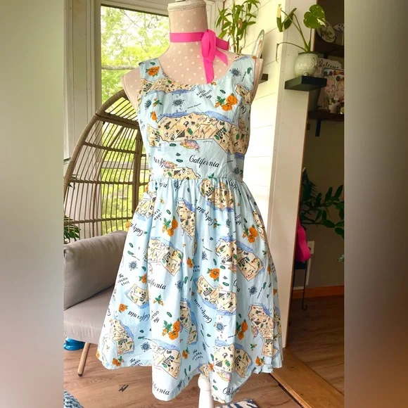 Modcloth | Dresses | Modcloth California The Golden State Dress Size Medium  | Poshmark